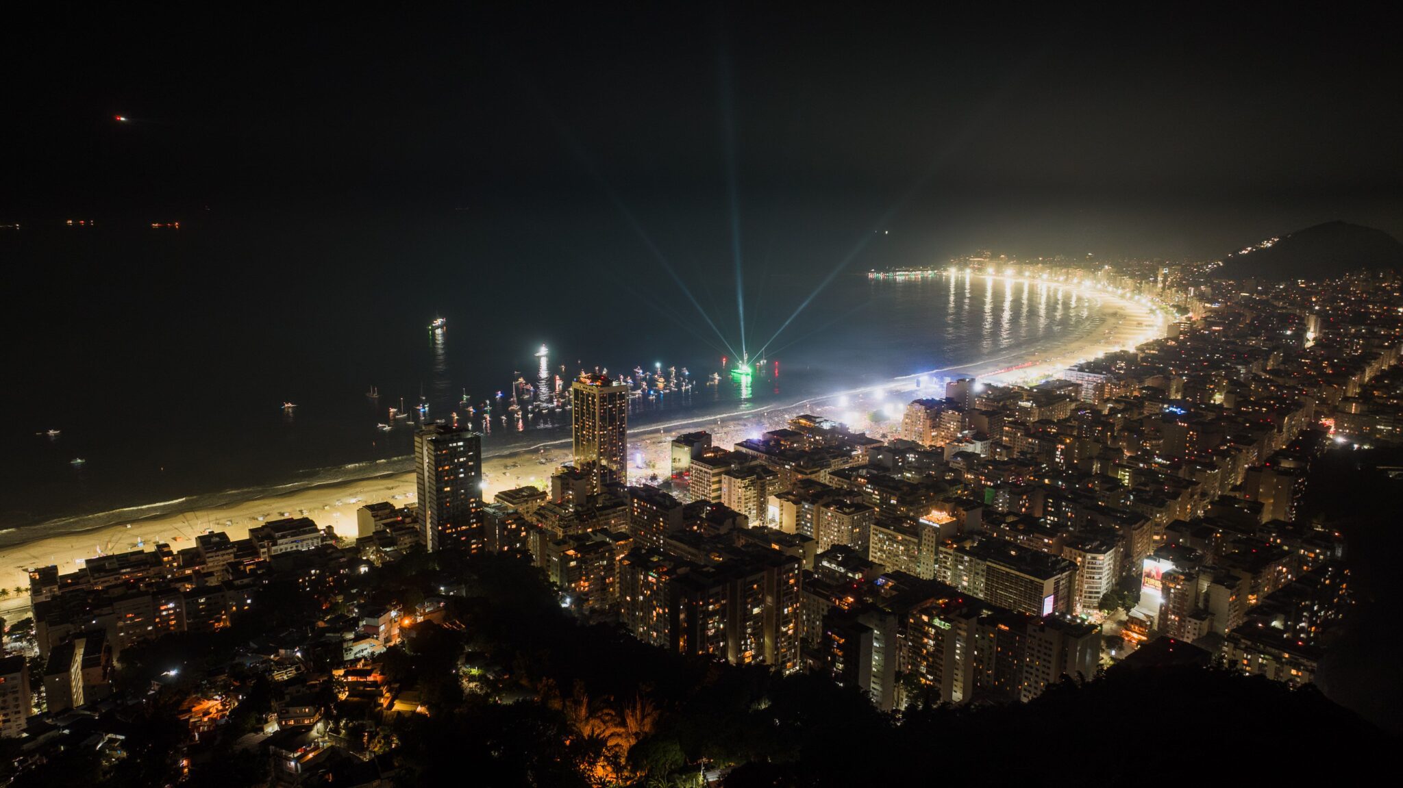 Rio de Janeiro de nuit.