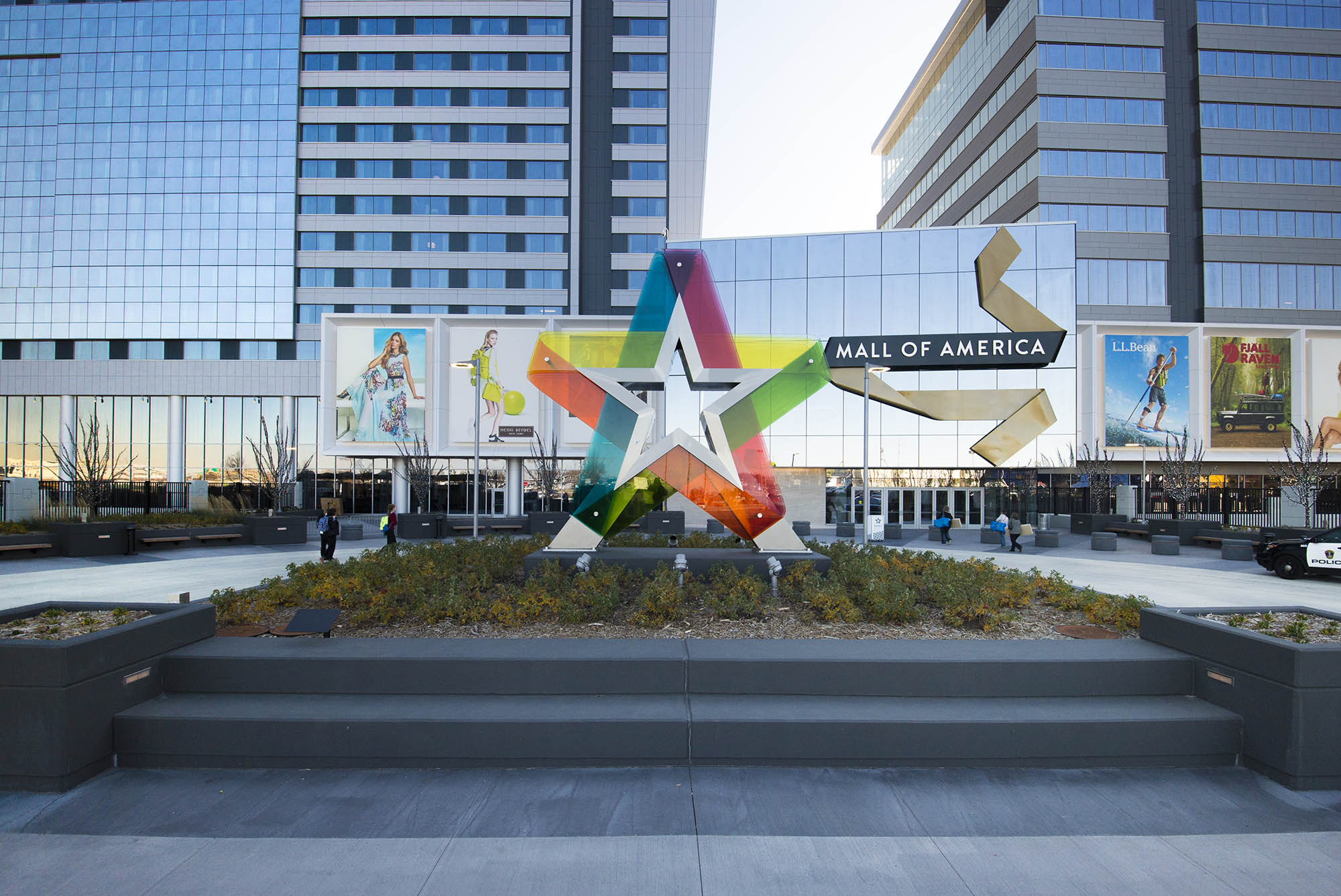 Facade du plus grand mall des usa, le mall of america de minesota.
