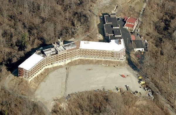 Vue du ciel du sanatorium de Waverly Hills