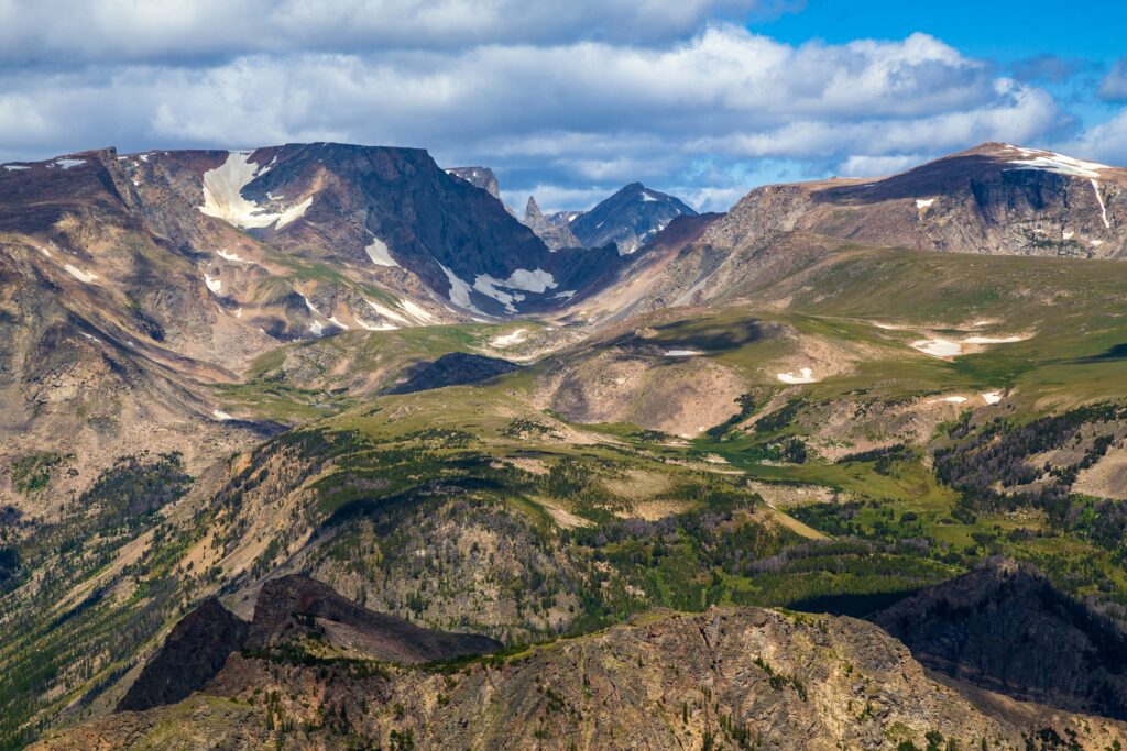 Vue panoramique de Beartooth Highway.