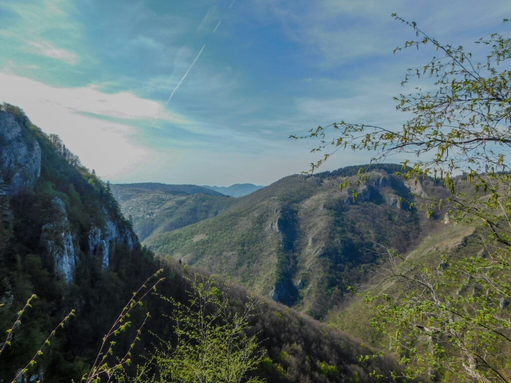 Vue des montagnes de Sarajevo.